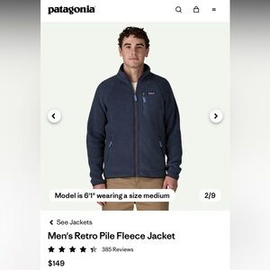 Patagonia Men's Retro Pile Fleece Jacket